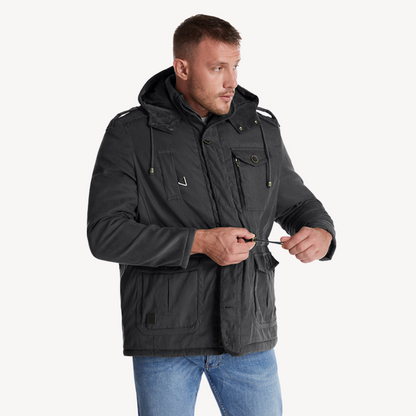 Loravelle | Herren-Winterparka – Wasserdichte Jacke mit Pelzfutter 2