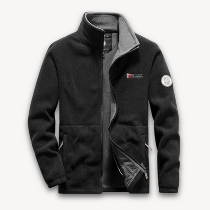 Loravelle | Herren Fleecejacke, warmer Winter-Outdoormantel – durchgehender Reißverschluss 0