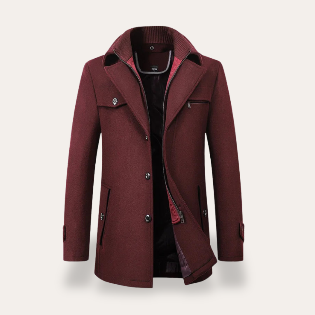 Loravelle | Herrenmantel – Winterjacke mit Stehkragen 2