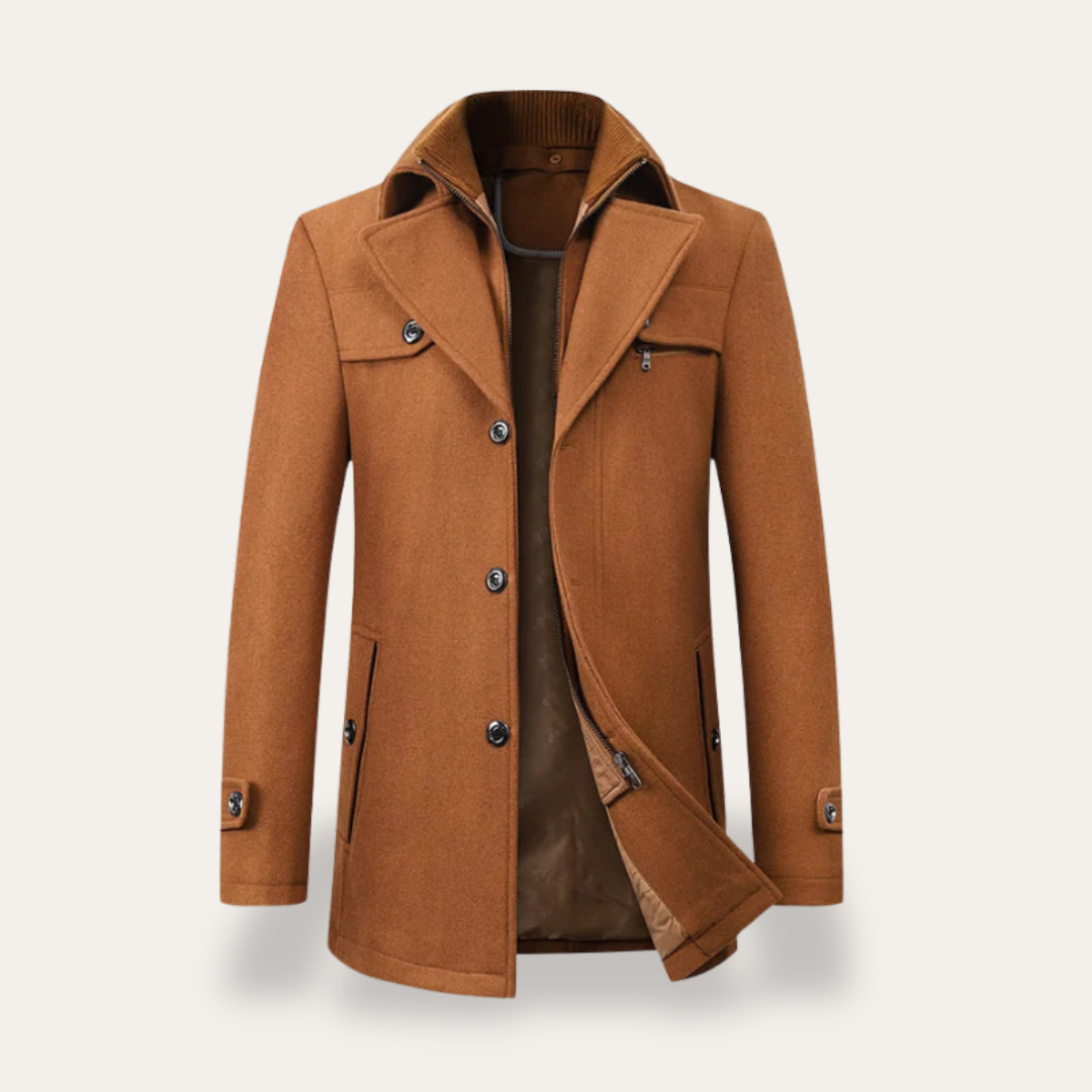 Loravelle | Herrenmantel – Winterjacke mit Stehkragen 5
