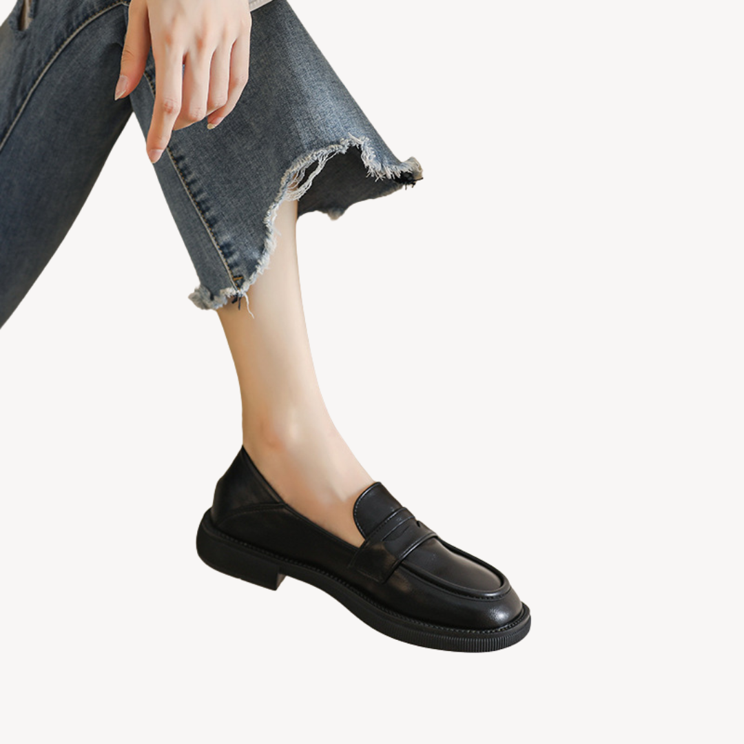 Loravelle | Klobige Loafer aus Kunstleder für Damen 1