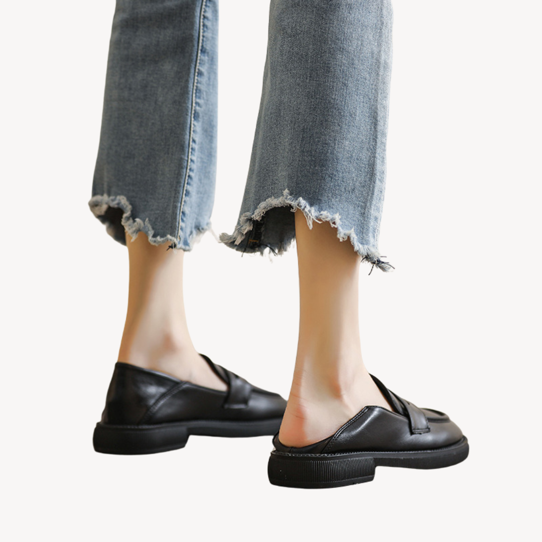 Loravelle | Klobige Loafer aus Kunstleder für Damen 2