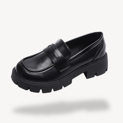 Loravelle | Klobige Loafer aus Kunstleder für Damen 6