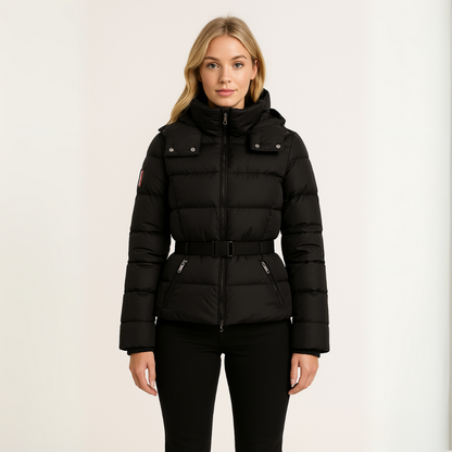 Loravelle | Pufferjacke für Damen – Mit Gürtel, wasserabweisend 1