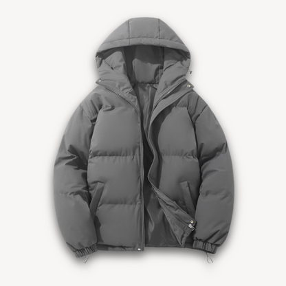 Loravelle | Pufferjacke mit Kapuze für Herren – Warme Winteroberbekleidung für Erwachsene – Leichtes Polyester 6