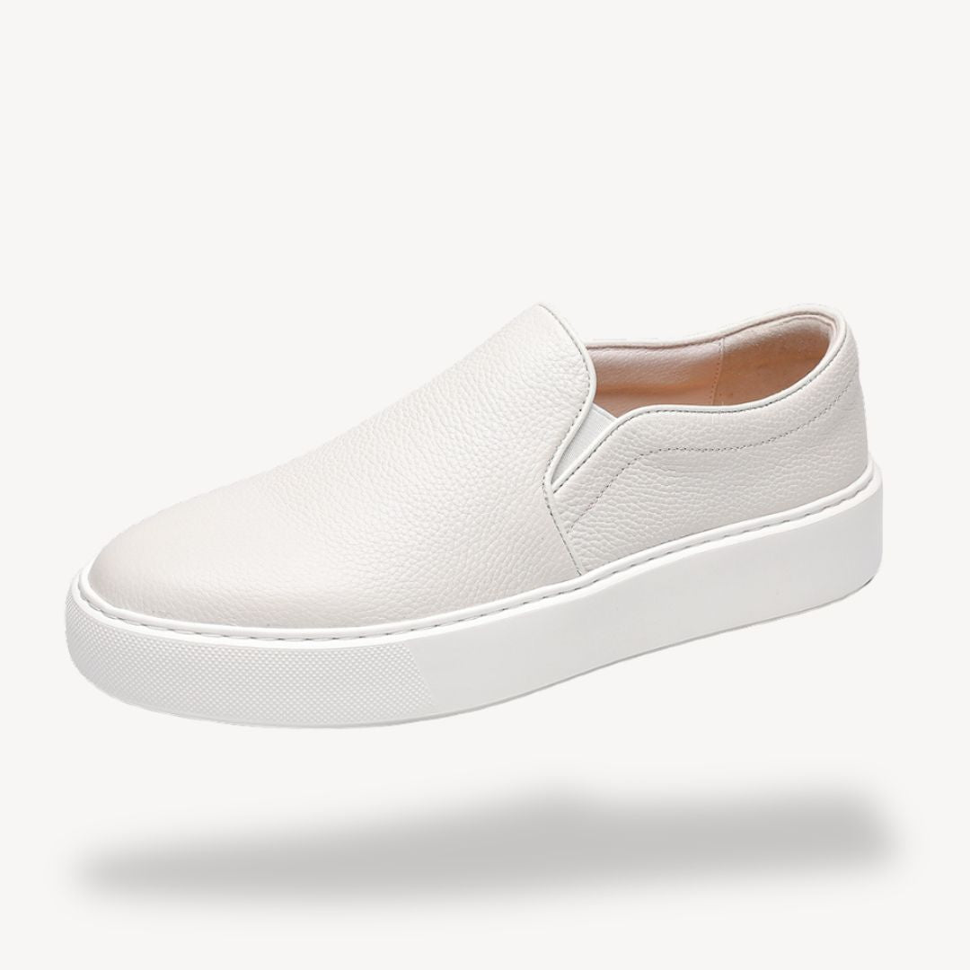 Loravelle | Slip-On-Sneakers aus Leder für Herren 0
