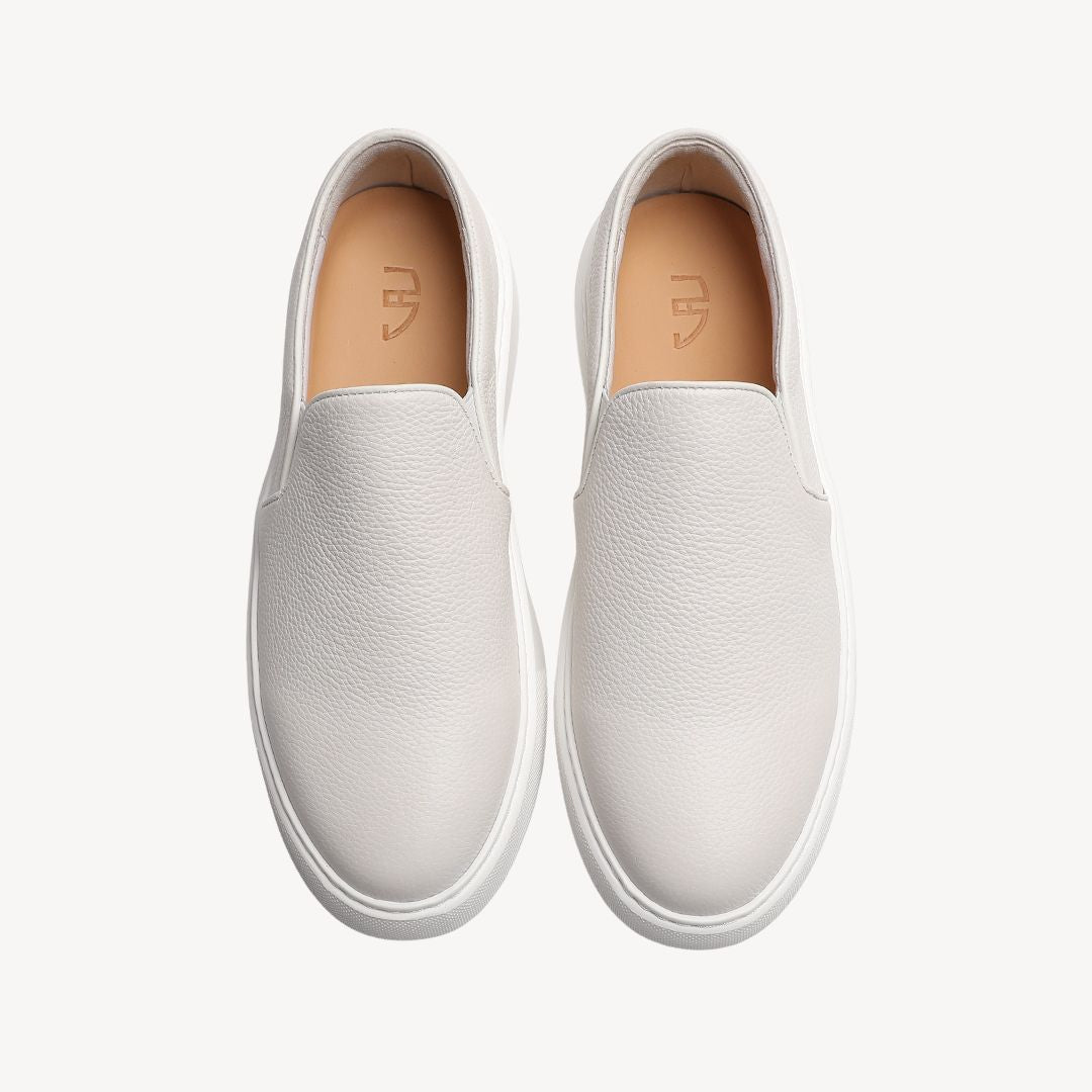 Loravelle | Slip-On-Sneakers aus Leder für Herren 3