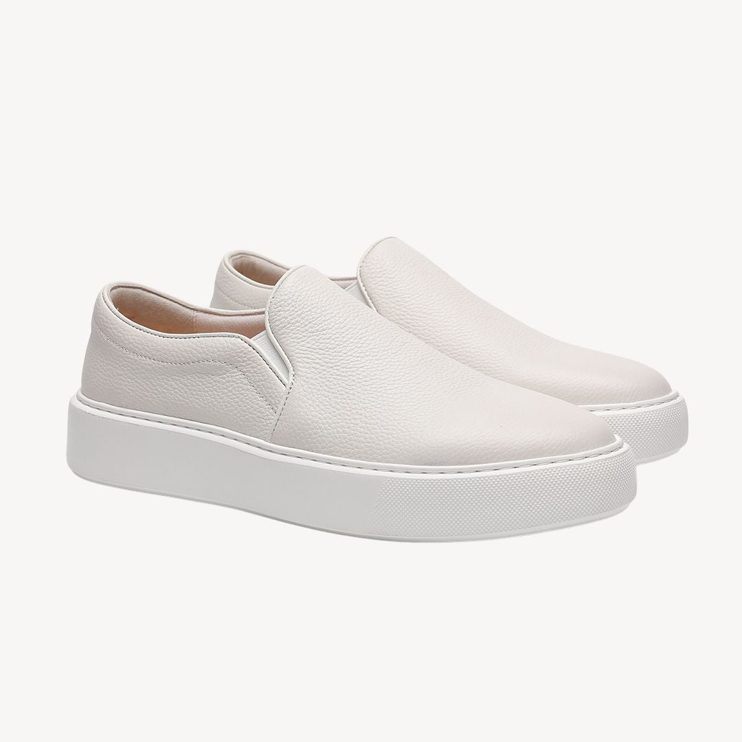 Loravelle | Slip-On-Sneakers aus Leder für Herren 4