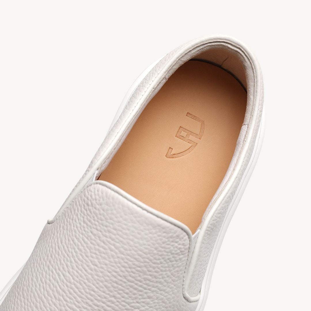 Loravelle | Slip-On-Sneakers aus Leder für Herren 8