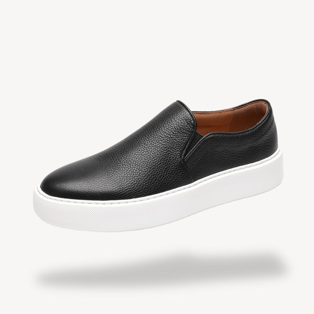 Loravelle | Slip-On-Sneakers aus Leder für Herren 9