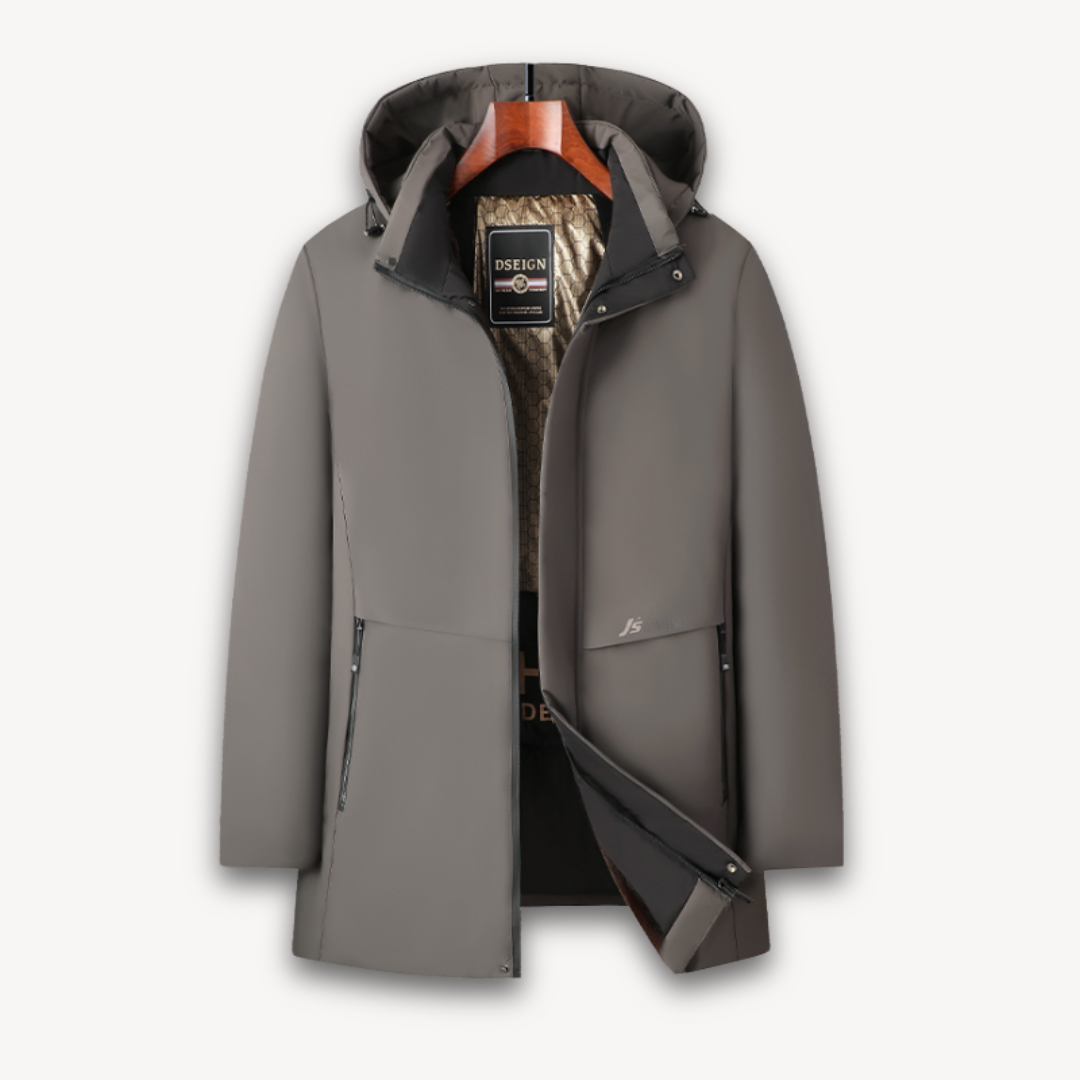 Loravelle | Wasserdichte Softshelljacke mit Kapuze für Herren – Leichter, winddichter Mantel 0
