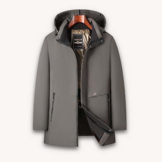 Loravelle | Wasserdichte Softshelljacke mit Kapuze für Herren – Leichter, winddichter Mantel 0