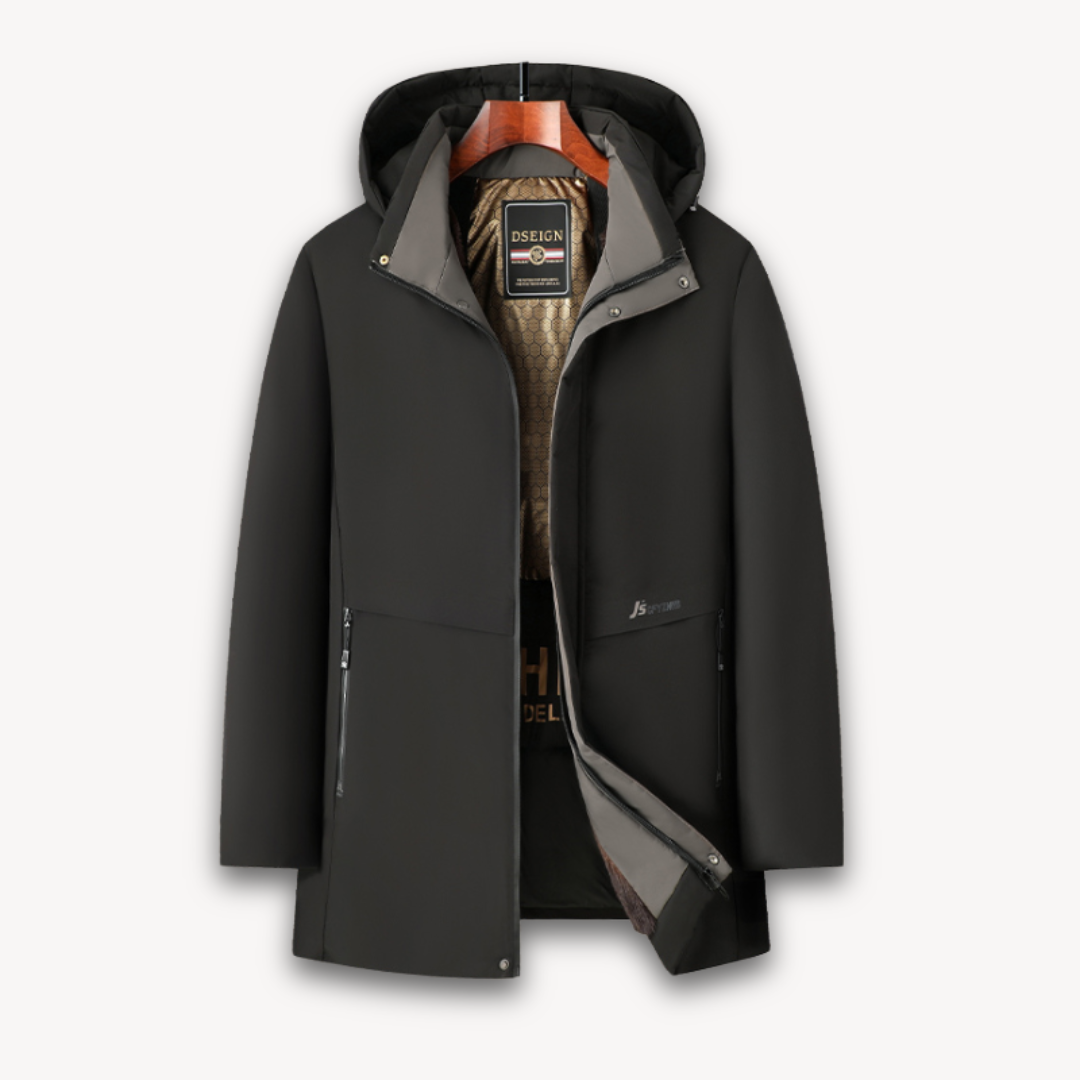Loravelle | Wasserdichte Softshelljacke mit Kapuze für Herren – Leichter, winddichter Mantel 1