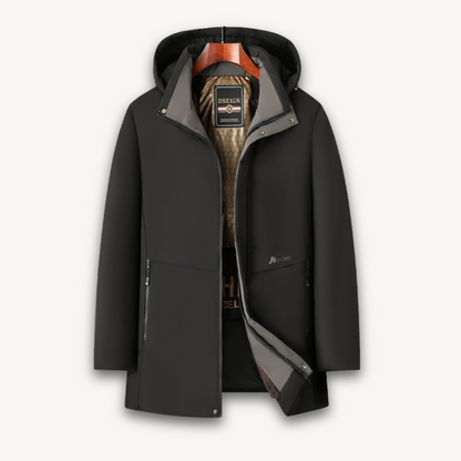 Loravelle | Wasserdichte Softshelljacke mit Kapuze für Herren – Leichter, winddichter Mantel 1