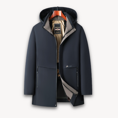 Loravelle | Wasserdichte Softshelljacke mit Kapuze für Herren – Leichter, winddichter Mantel 2