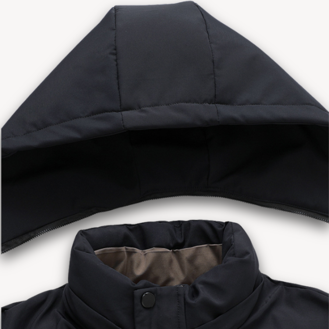 Loravelle | Wasserdichte Softshelljacke mit Kapuze für Herren – Leichter, winddichter Mantel 6