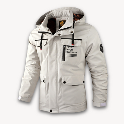 Loravelle | Wasserdichte Sommerjacke mit Kapuze für Herren 0