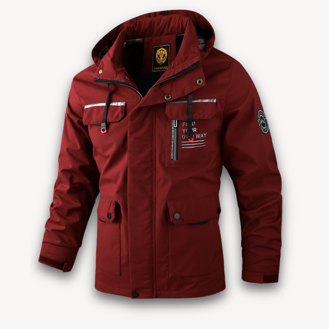 Loravelle | Wasserdichte Sommerjacke mit Kapuze für Herren 3