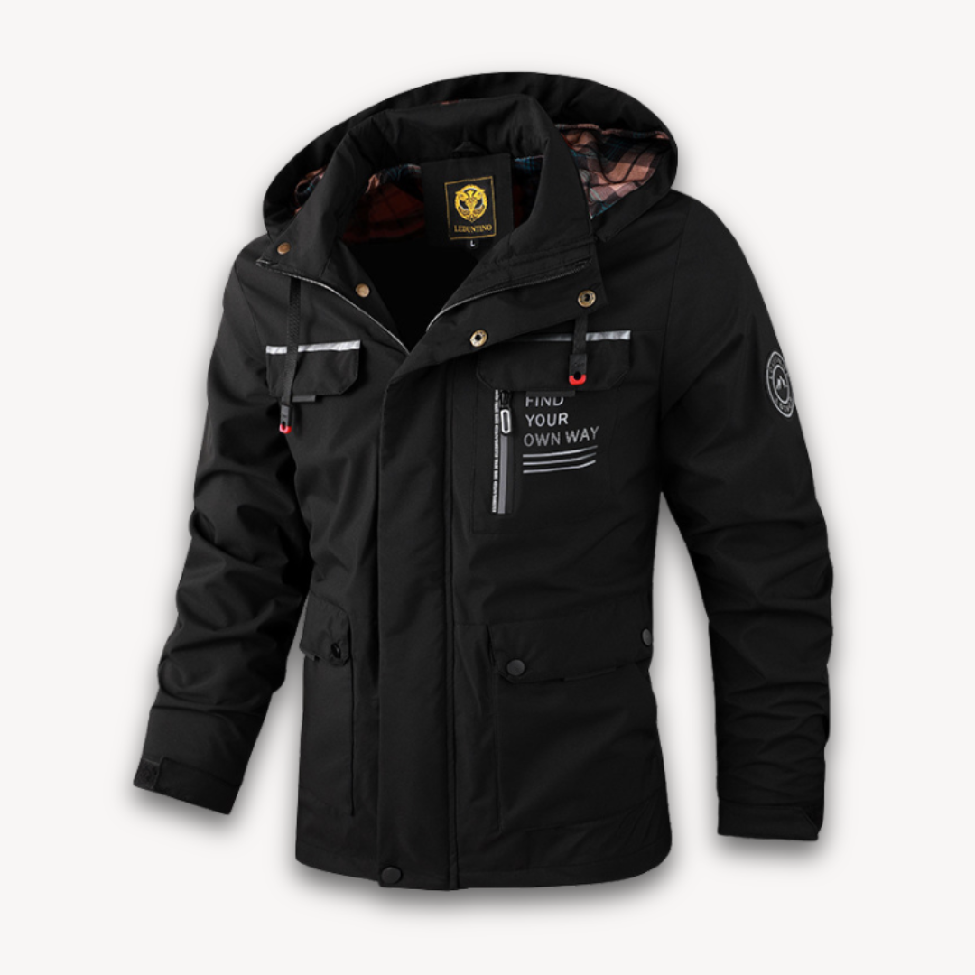 Loravelle | Wasserdichte Sommerjacke mit Kapuze für Herren 4