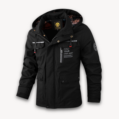Loravelle | Wasserdichte Sommerjacke mit Kapuze für Herren 4