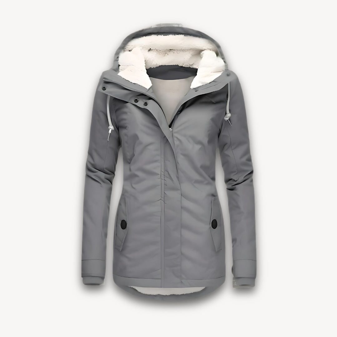 Loravelle | Wasserdichte Winterjacke für Damen mit Kunstfellfutter 4