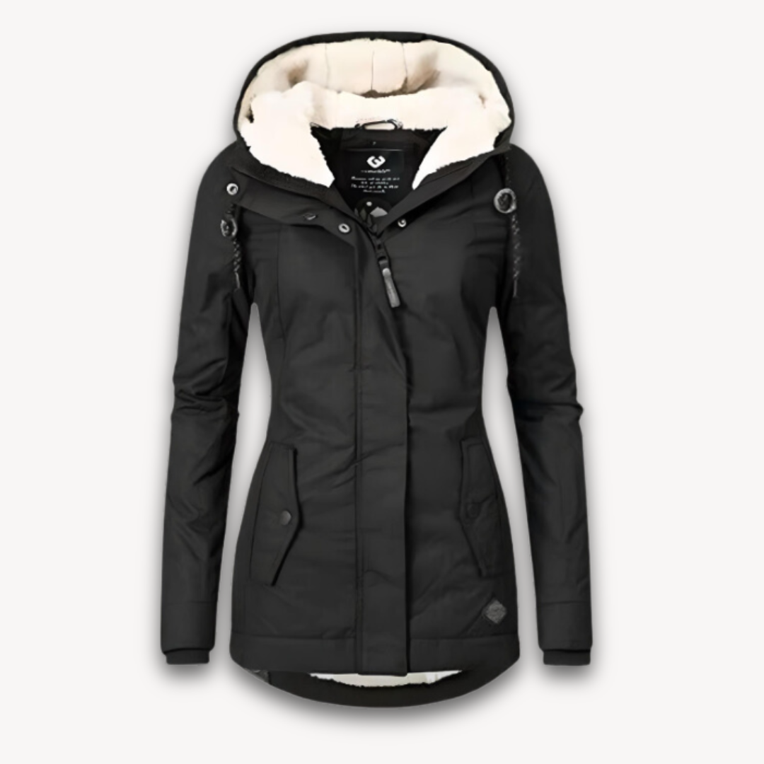 Loravelle | Wasserdichte Winterjacke für Damen mit Kunstfellfutter 5