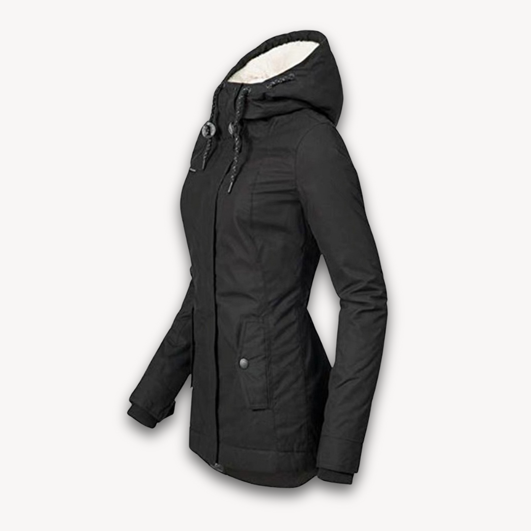 Loravelle | Wasserdichte Winterjacke für Damen mit Kunstfellfutter 6
