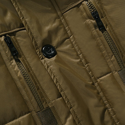 Loravelle | Wasserdichte Winterjacke für Herren – Kapuze aus Kunstpelz 6