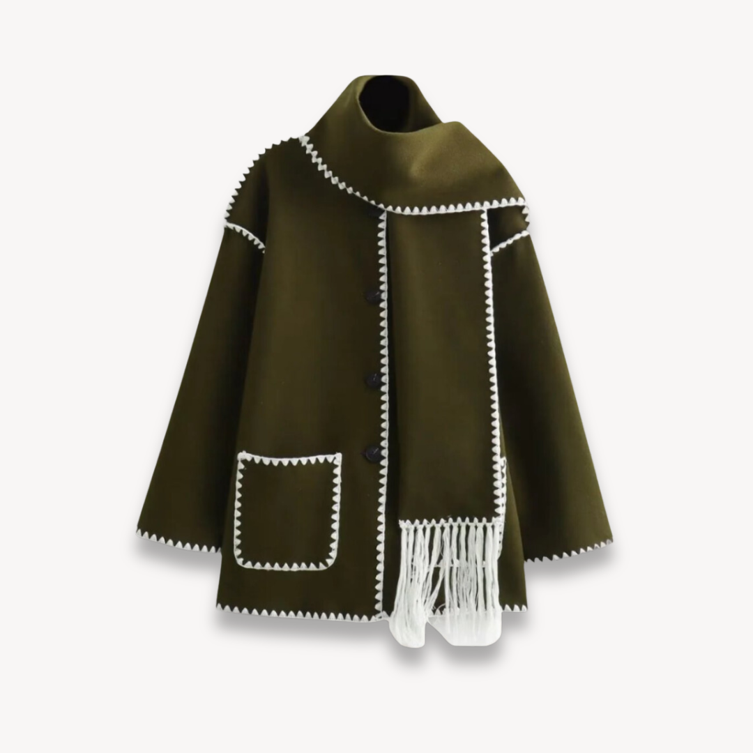 Loravelle | Winterjacke mit Schal für Damen 4
