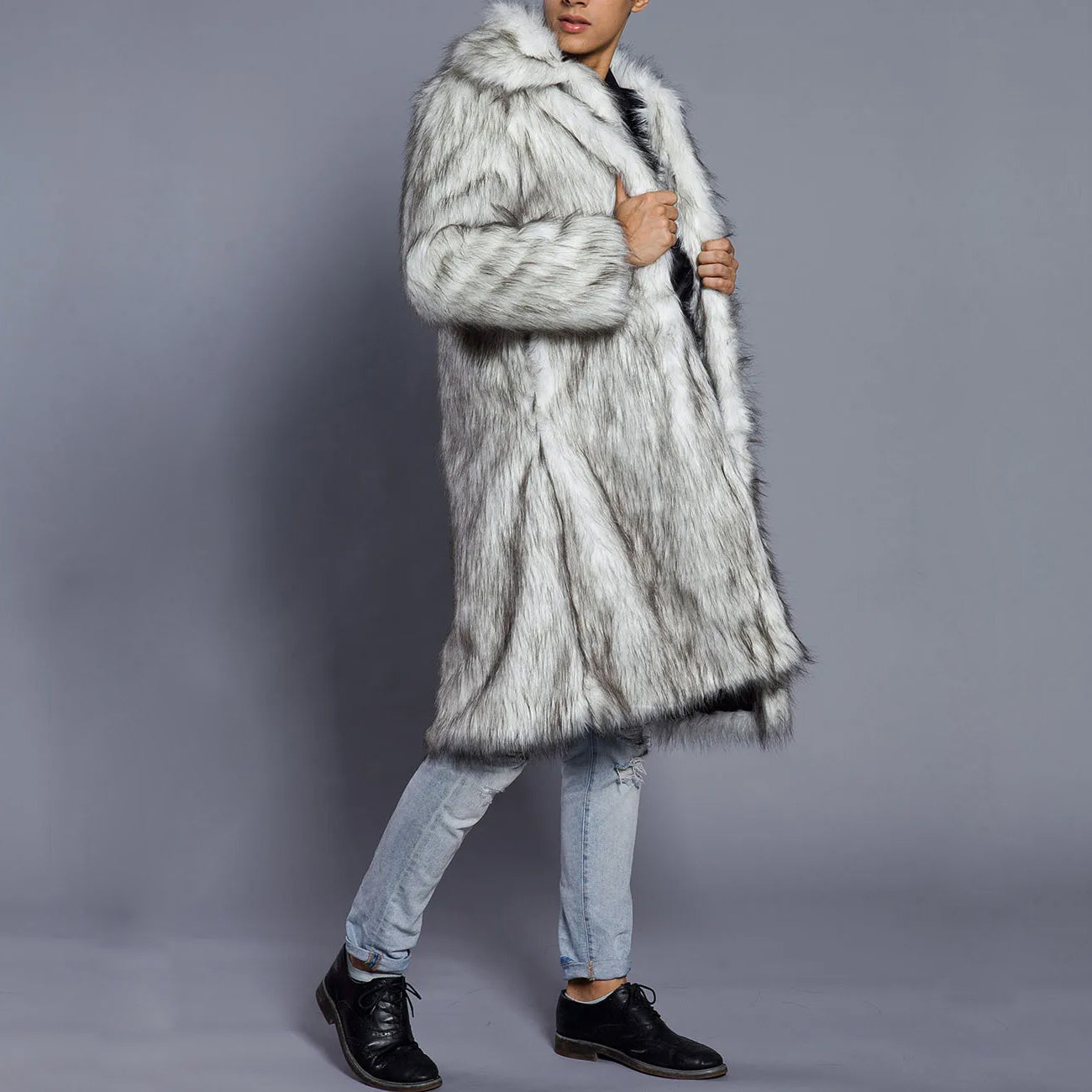 Luxus Winter-Pelzmantel Damen Warm