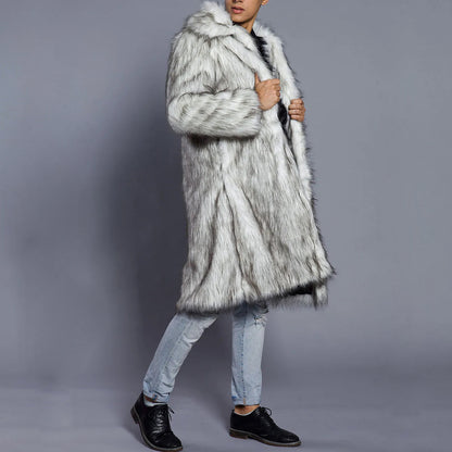 Luxus Winter-Pelzmantel Damen Warm