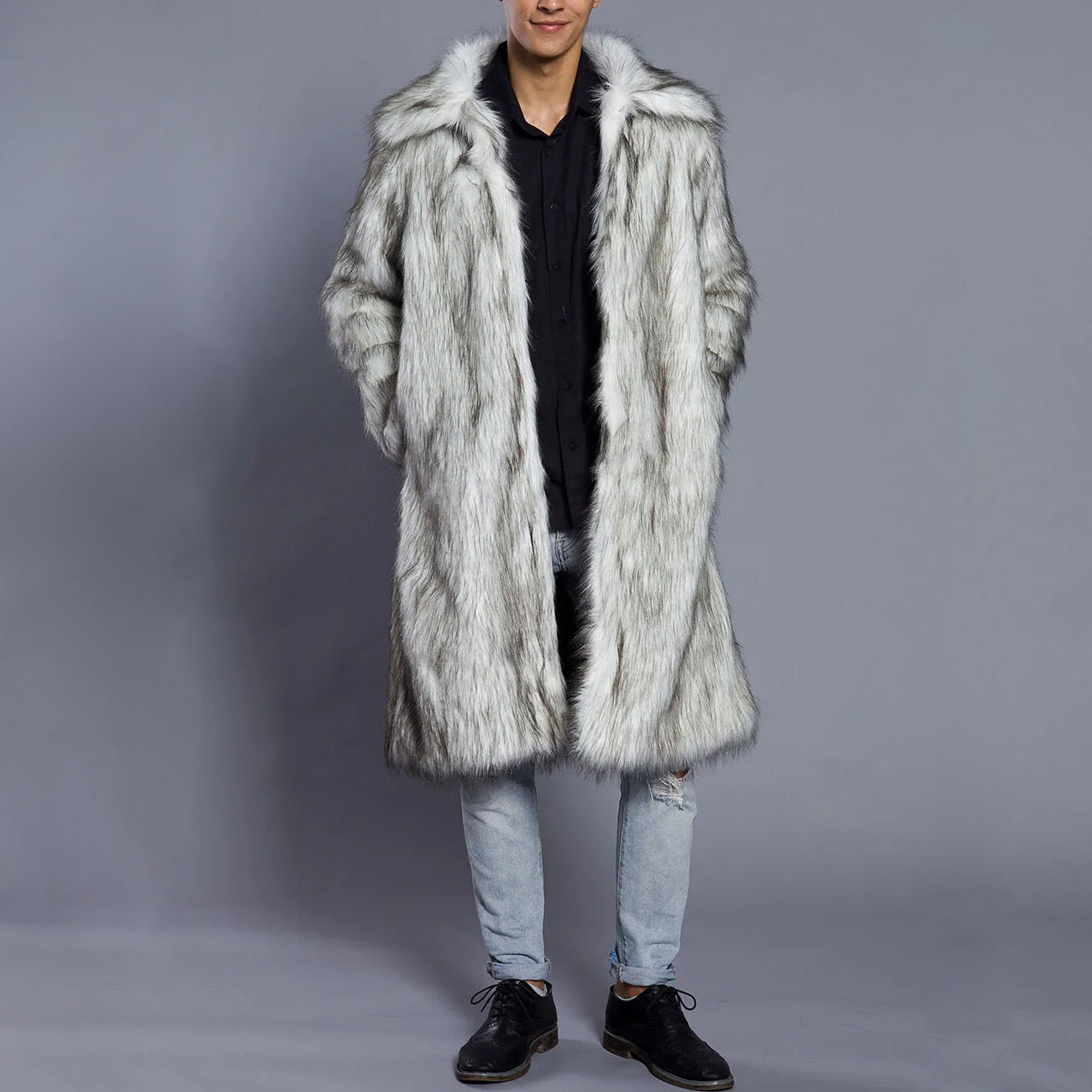 Luxus Winter-Pelzmantel Damen Warm