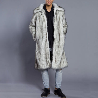 Luxus Winter-Pelzmantel Damen Warm