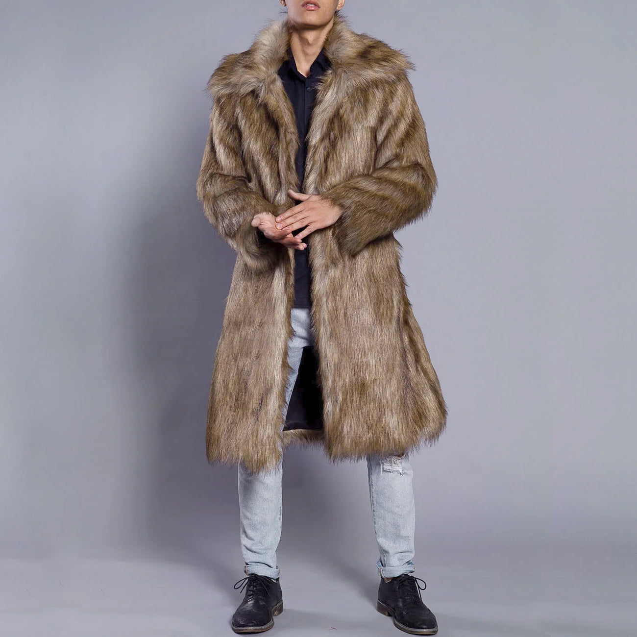Luxus Winter-Pelzmantel Damen Warm