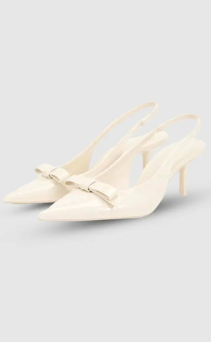 Luca | Weiße Gala-Pumps mit Absatz Zendoo.de
