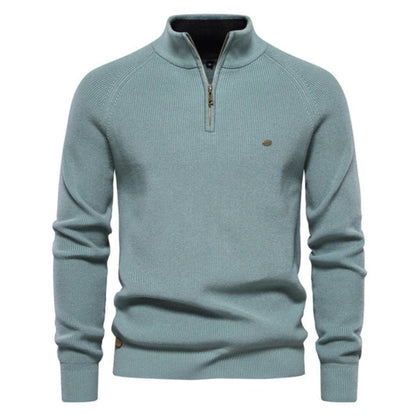 Herren Strickpullover Halbzip Frühjahr Modern - BerlinGlamour
