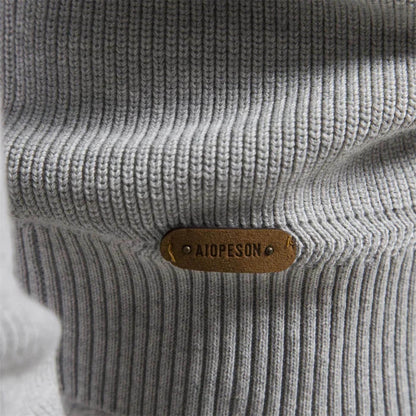 Herren Strickpullover Halbzip Frühjahr Modern