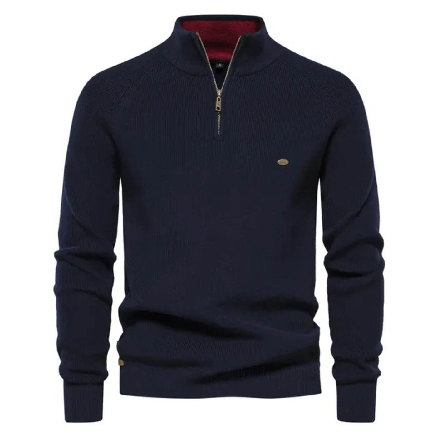 Herren Strickpullover Halbzip Frühjahr Modern