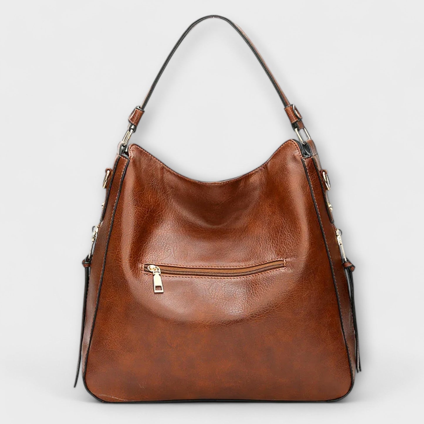 Damen Schultertasche Klassisch Elegant Leder