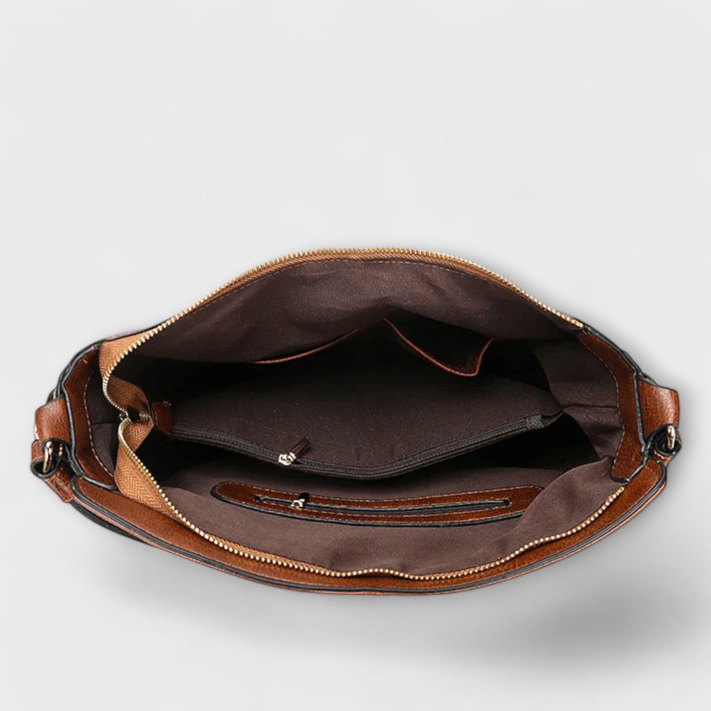 Damen Schultertasche Klassisch Elegant Leder