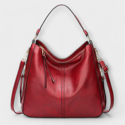 Damen Schultertasche Klassisch Elegant Leder