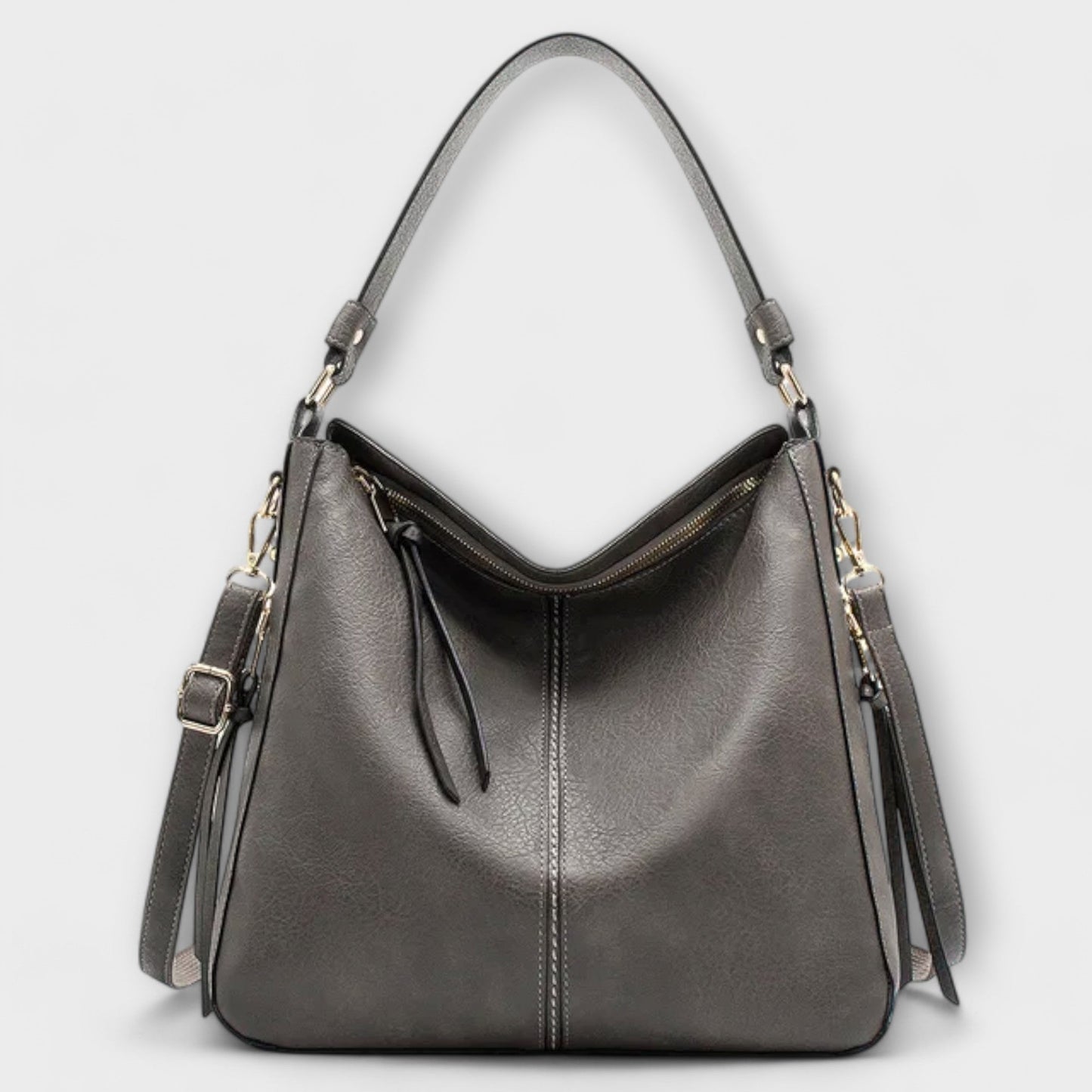 Damen Schultertasche Klassisch Elegant Leder