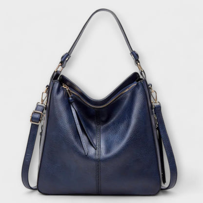 Damen Schultertasche Klassisch Elegant Leder