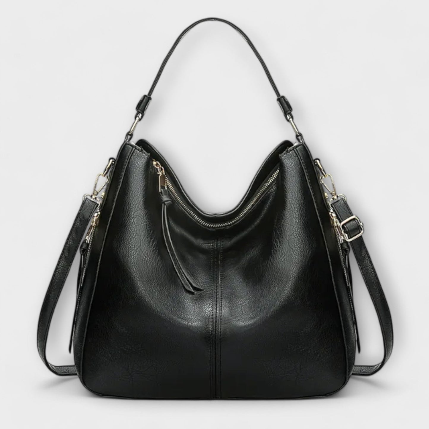 Damen Schultertasche Klassisch Elegant Leder