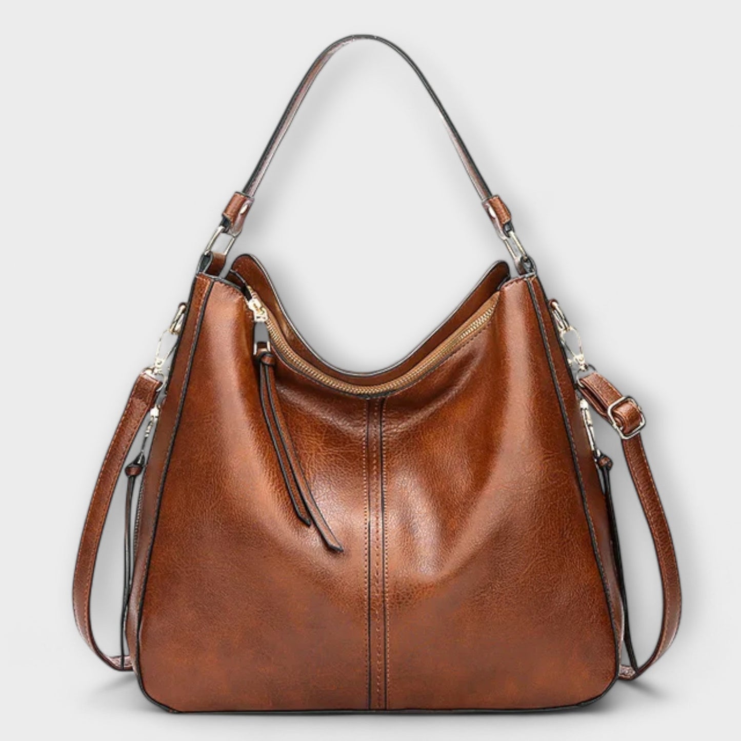 Damen Schultertasche Klassisch Elegant Leder - BerlinGlamour