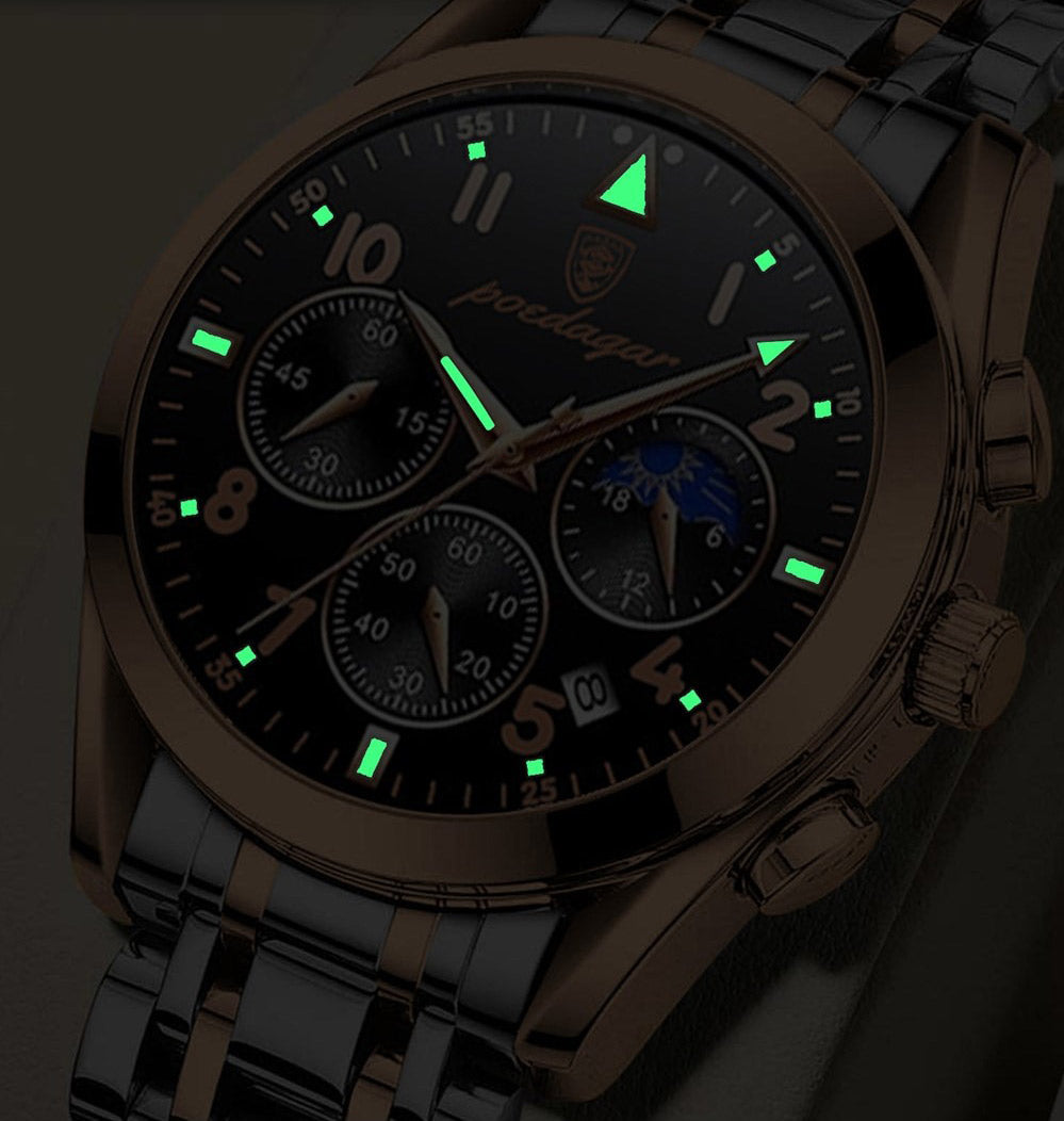 Herren Armbanduhr Edelstahl Elegantes Design