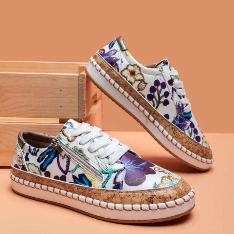 Maddie: Orthopädische Sportschuhe im Blumenmuster
