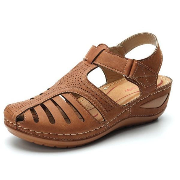 Vintage Leder-Orthopädiesandalen Mele