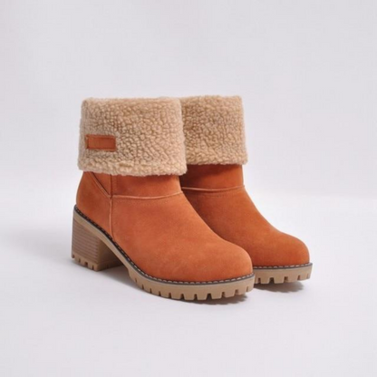 Damenstiefel Warm Gefüttert Winterstiefel Schneesicher