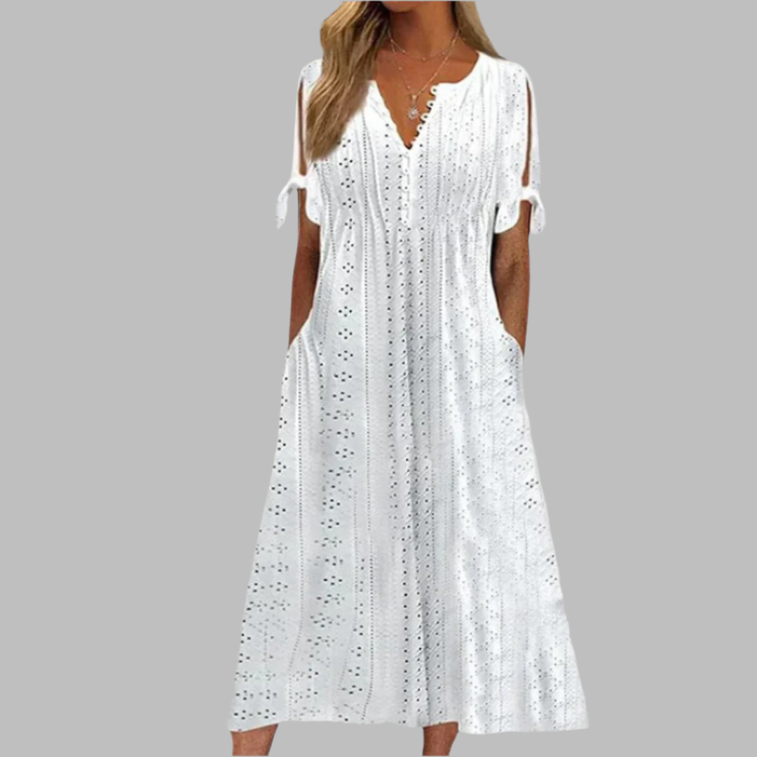Sommerkleid Boho-Stil Elegant Midi-Länge - BerlinGlamour